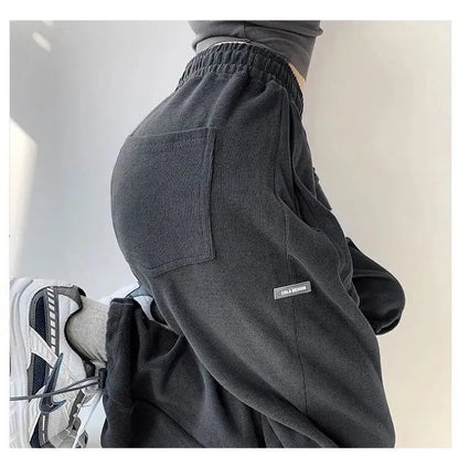 Women Pants Streetwear Fall 2023 Tall Waist Letters Sweatpants Female Leisure Beam Feet Pants For Women Dropshipping WBXQJ27