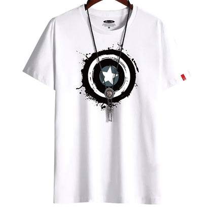 2021 Newest T Shirt for Men Clothing Anime Fitness White O Neck Man T-shirt For Male Oversized S-6XL New Men T-shirts Goth Punk