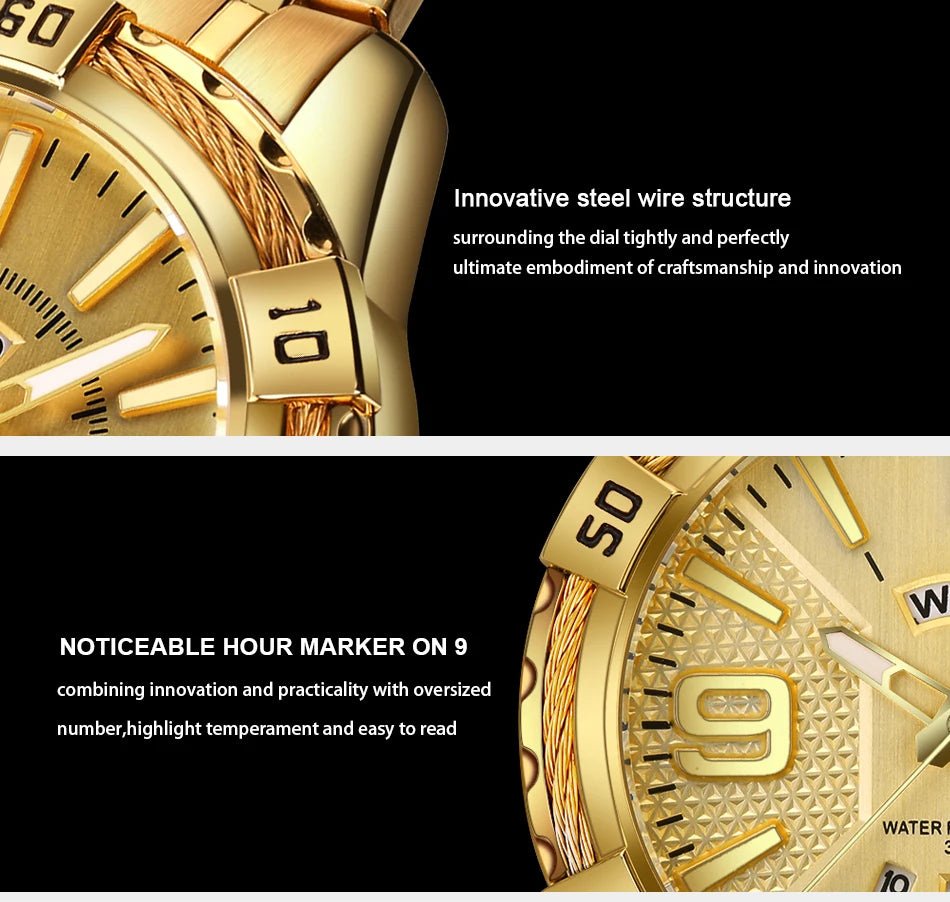 NAVIFORCE Luxury Brand Men's WristWatch Original Fashion Quartz Classic Watches For Men Waterproof Business Steel Band Clock Man