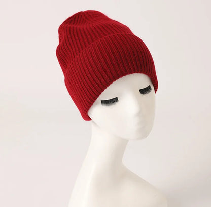 Naizaiga 100 cashmere Cashmere knitted hat without eaves for lovers boy girl  hat, SN751