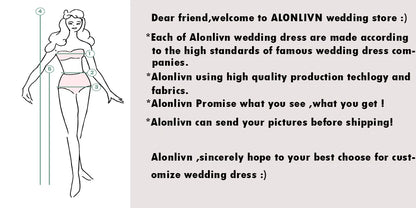 Alonlivn Elegant Silky Lace Of V-Neck Full Sleeve A Line Wedding Dress Beading Pearls Brown Skin Bridal Gowns