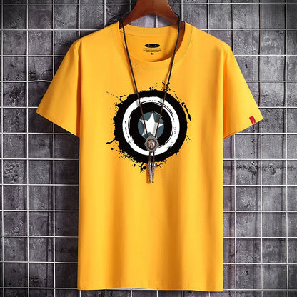 2021 Newest T Shirt for Men Clothing Anime Fitness White O Neck Man T-shirt For Male Oversized S-6XL New Men T-shirts Goth Punk