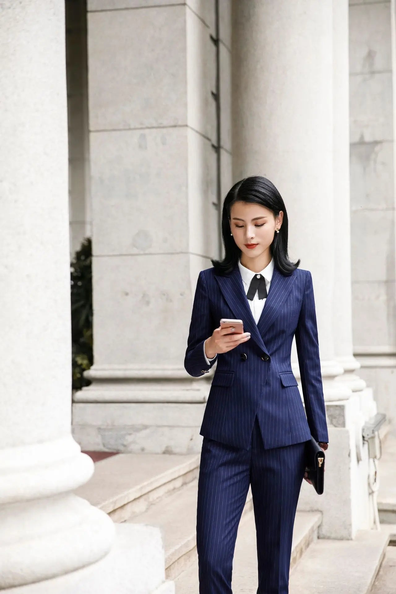 2022 Fashion Women Suits Office Lady Business Work Uniforms Formal Pant Suits Female 3 Piece Set Striped Pants Blazer and Vest