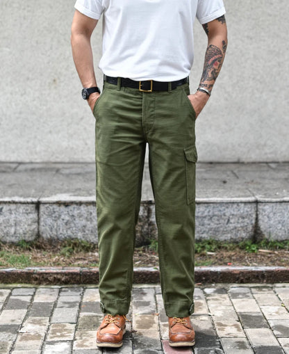 Sauce Zhan Mans Pants Aviators's Trousers Cargo Pants Baker Pants Satin Cotton Regular Fit