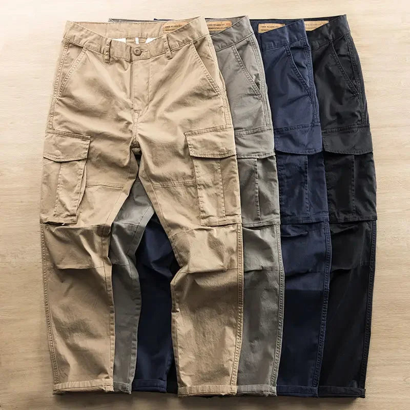 Men's Cargo Pants Work Wear Autumn Khaki Male Trousers Nylon Big Size Cheapest Designer Fashion Emo New in Baggy Long Slacks Y2k