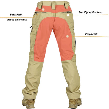 Men's Military Tactics P40 Pants Multi-pocket Zipper Elastic Waist Trousers Men Outdoor Sports Rock Climbing and Hunting Pants