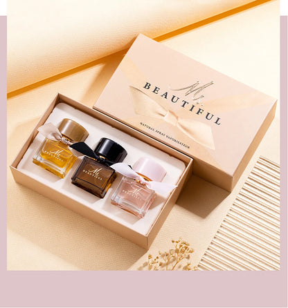 Beautiful Lady Gift Box 75ml Three Piece Set Lasting Fragrance Perfume Balminess Scent Pheromone Eau De Parfum Cologne Toilette