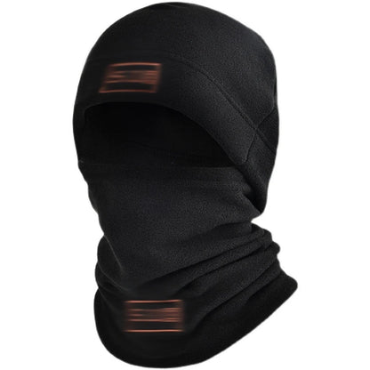 Autumn and winter fleece hat cold swing fleece neck cover outdoor cycling mountaineering mask neck set Official Website