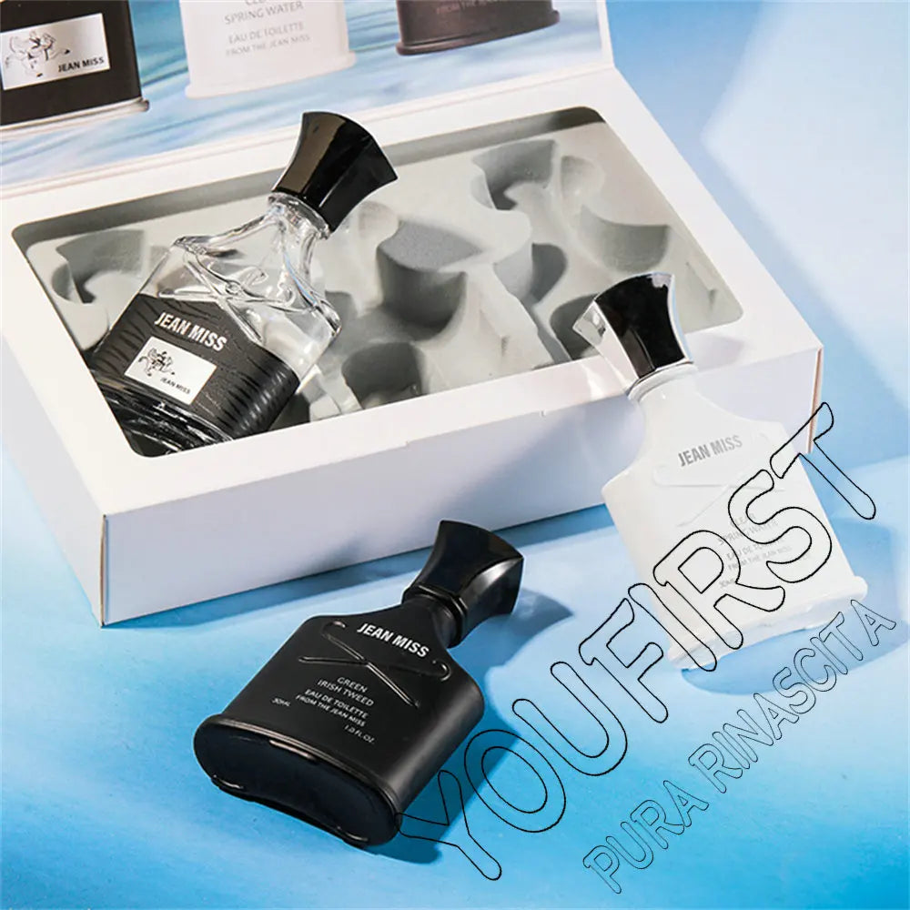 Fresh Natural 90ml Perfume Men Gift Box 3pcs Set Lasting Cologne Scent Perfumy Męskie Charming Man Perfumes Hombres Originales