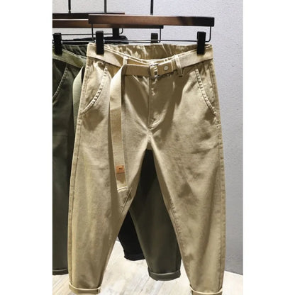 Big Pockets Men Cargo Pants Black High Street Baggy Spring Casual Trousers Army Green Overalls Outdoor Fashion Men's Clothing