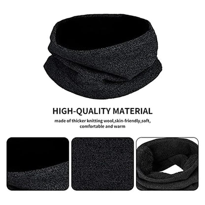 Winter Set Hat Scarves Touch Screen Gloves 3pcs Warm Men Women Fashion Thickening Plus Wool Neck Protect Cap Outdoor Riding