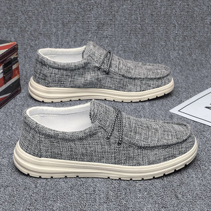 Autumn New Men Casual Shoes Rubber Sole Canvas Sneakers Men Flats Footwear Breathable And Soft Sport Shoes