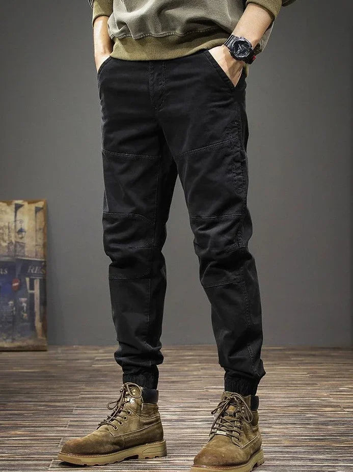 Grey Men's Cargo Pants Multipockets Black Male Trousers Multi Pocket Slim Techwear Harajuku Korean Style Cotton Nylon Y2k Luxury