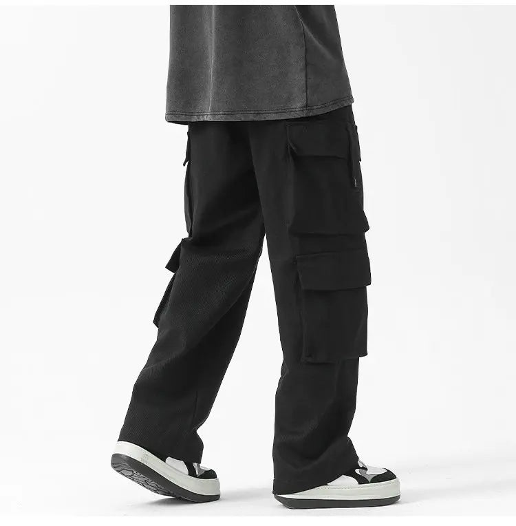 Streetwear Men‘s Cargo Pants Multi-pocket Fashion Harem Pants Male Cotton Sweatpants Men Woman Autumn Spring Jogger Trousers