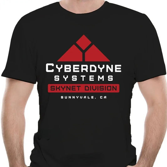 LE Cotton Man T Shirt Terminator Shirt Cyberdyne Systems Skynet Control System Front Double Side Graphic Tshirts