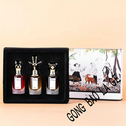 Gift Box 75ml Three Piece Women Perfume Lasting Fragrance Floral Scent Spray Pheromone Eau De Parfum Men Cologne Aromatic Water