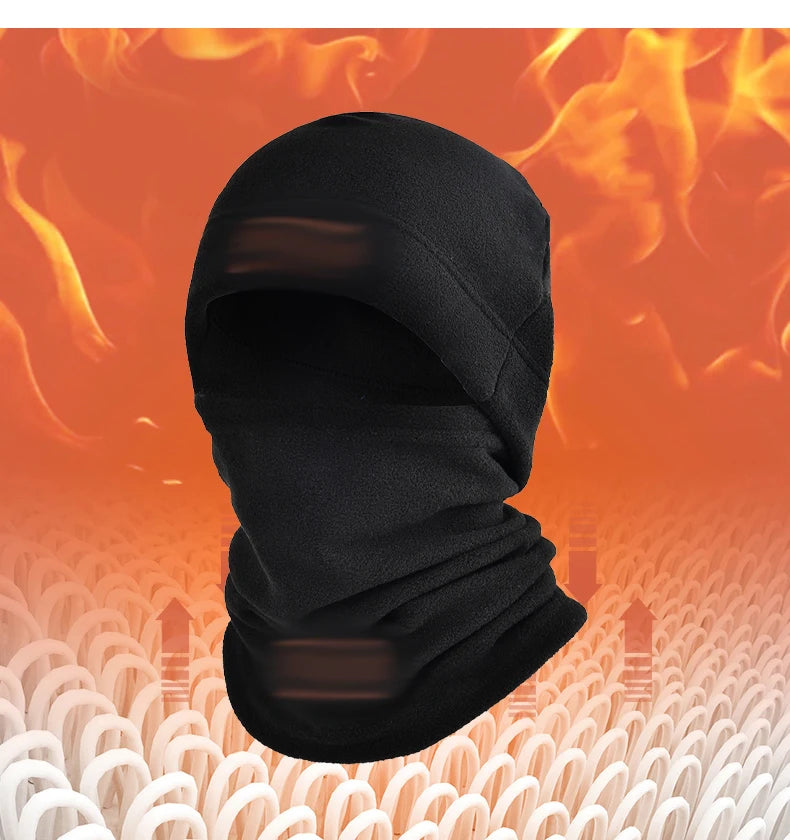 Autumn and winter fleece hat cold swing fleece neck cover outdoor cycling mountaineering mask neck set Official Website