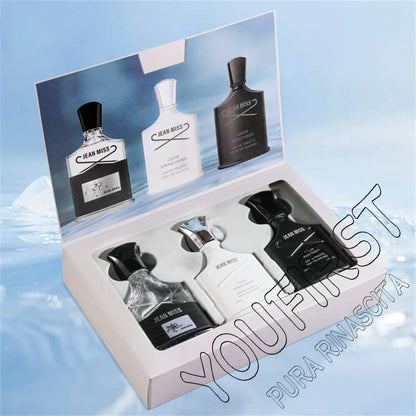 Fresh Natural 90ml Perfume Men Gift Box 3pcs Set Lasting Cologne Scent Perfumy Męskie Charming Man Perfumes Hombres Originales