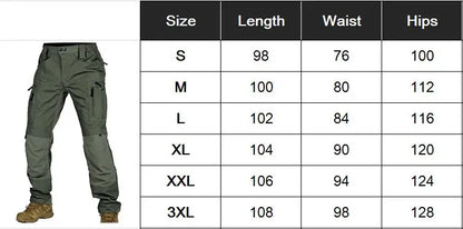 Men's Military Tactics P40 Pants Multi-pocket Zipper Elastic Waist Trousers Men Outdoor Sports Rock Climbing and Hunting Pants