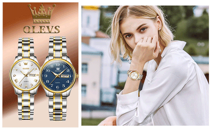 OLEVS 5567 Women's Watch Original Luxury Brand Stainless Steel Waterproof Quartz Women's Watch Elegant Date Zhou Women's watches