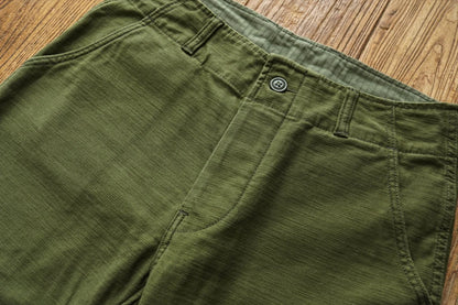 Sauce Zhan Mans Pants Aviators's Trousers Cargo Pants Baker Pants Satin Cotton Regular Fit