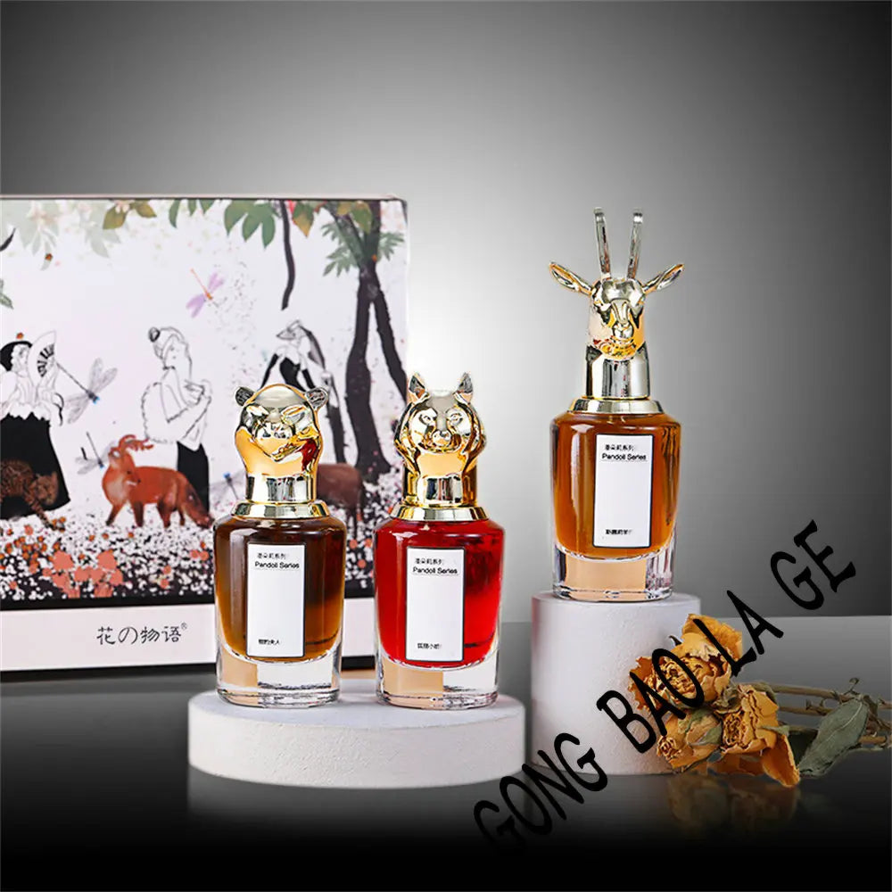 Gift Box 75ml Three Piece Women Perfume Lasting Fragrance Floral Scent Spray Pheromone Eau De Parfum Men Cologne Aromatic Water