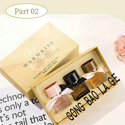 Beautiful Lady Gift Box 75ml Three Piece Set Lasting Fragrance Perfume Balminess Scent Pheromone Eau De Parfum Cologne Toilette