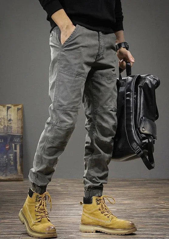 Grey Men's Cargo Pants Multipockets Black Male Trousers Multi Pocket Slim Techwear Harajuku Korean Style Cotton Nylon Y2k Luxury