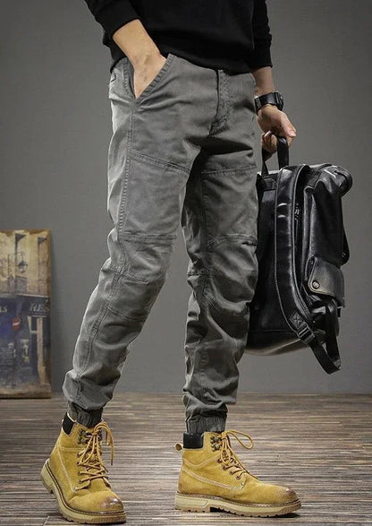 Grey Men's Cargo Pants Multipockets Black Male Trousers Multi Pocket Slim Techwear Harajuku Korean Style Cotton Nylon Y2k Luxury