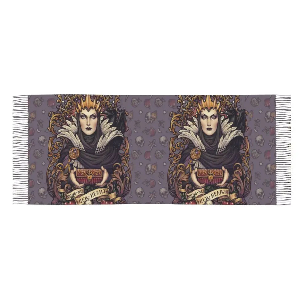 Printed The Major Arcana Of Tarot Vintage Patchwork Scarf Men Women Winter Fall Warm Scarves Occult Witch Spiritual Shawl Wrap