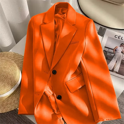 New in Spring Autumn Elegant Blazer Women Korean Casual Women's Jacket Fashion Luxury Female Coats Splice Office Lady Clothes