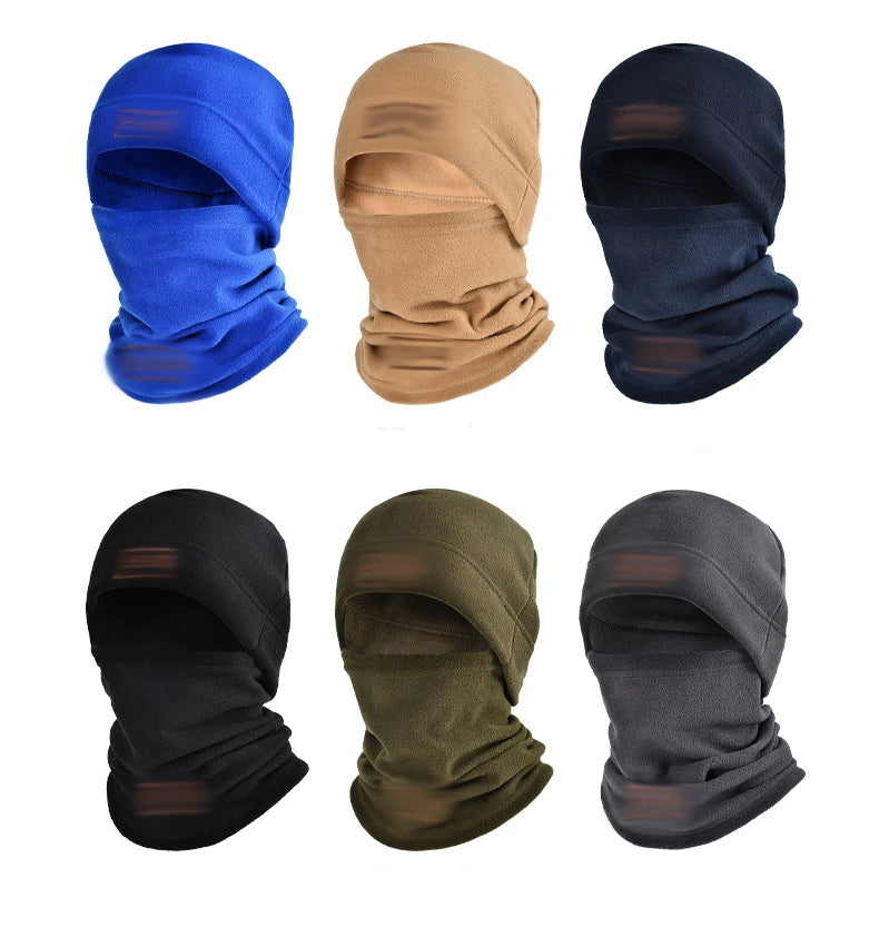 Autumn and winter fleece hat cold swing fleece neck cover outdoor cycling mountaineering mask neck set Official Website