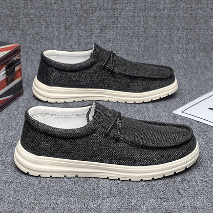 Autumn New Men Casual Shoes Rubber Sole Canvas Sneakers Men Flats Footwear Breathable And Soft Sport Shoes