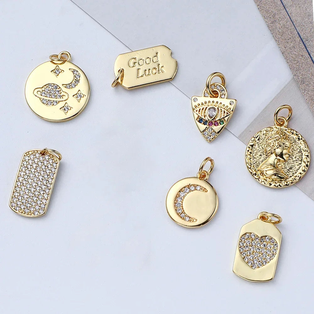 10pcs Pop Art Charms for Bracelet Necklace Making Colorful Cute Charm Bead Connectors Designer Charms Heart Letter Wholesale