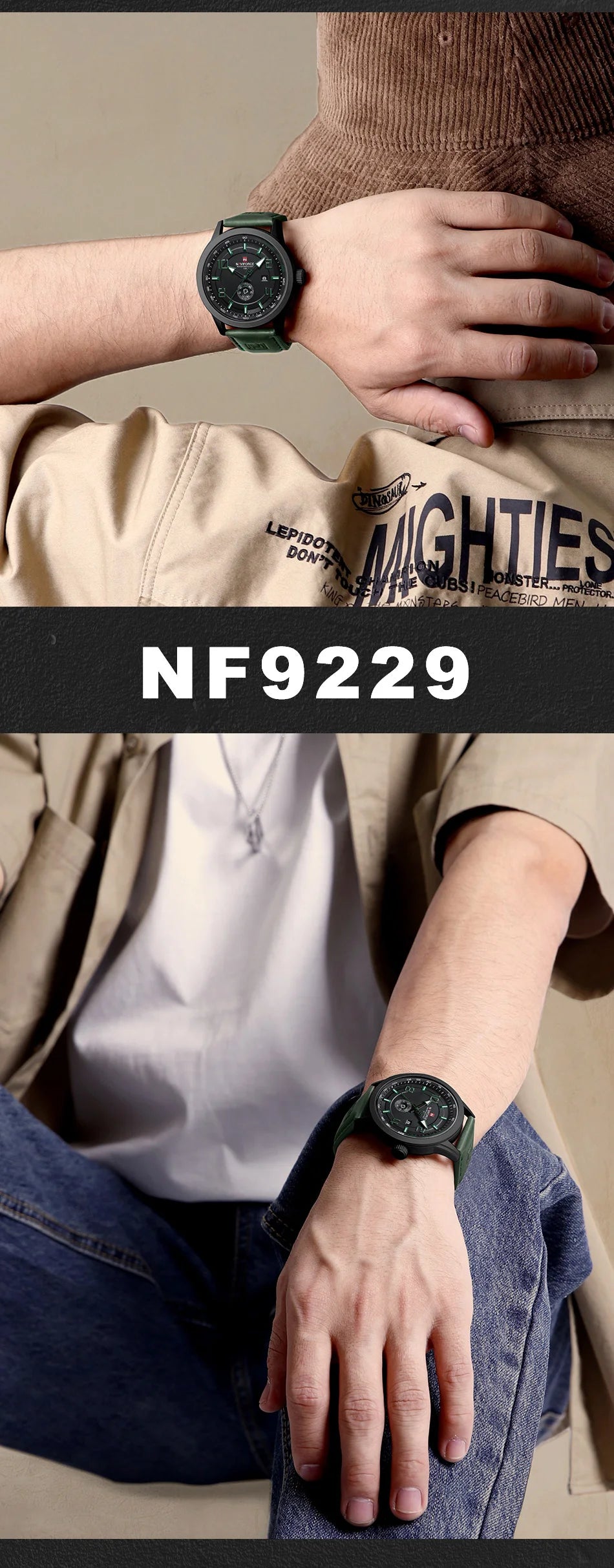 NAVIFORCE Brand Original Luxury Classic Watches for Men Date PU Strap Male Quartz Wristwatch High Qaulity Luminous Clocks 2024