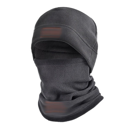 Autumn and winter fleece hat cold swing fleece neck cover outdoor cycling mountaineering mask neck set Official Website