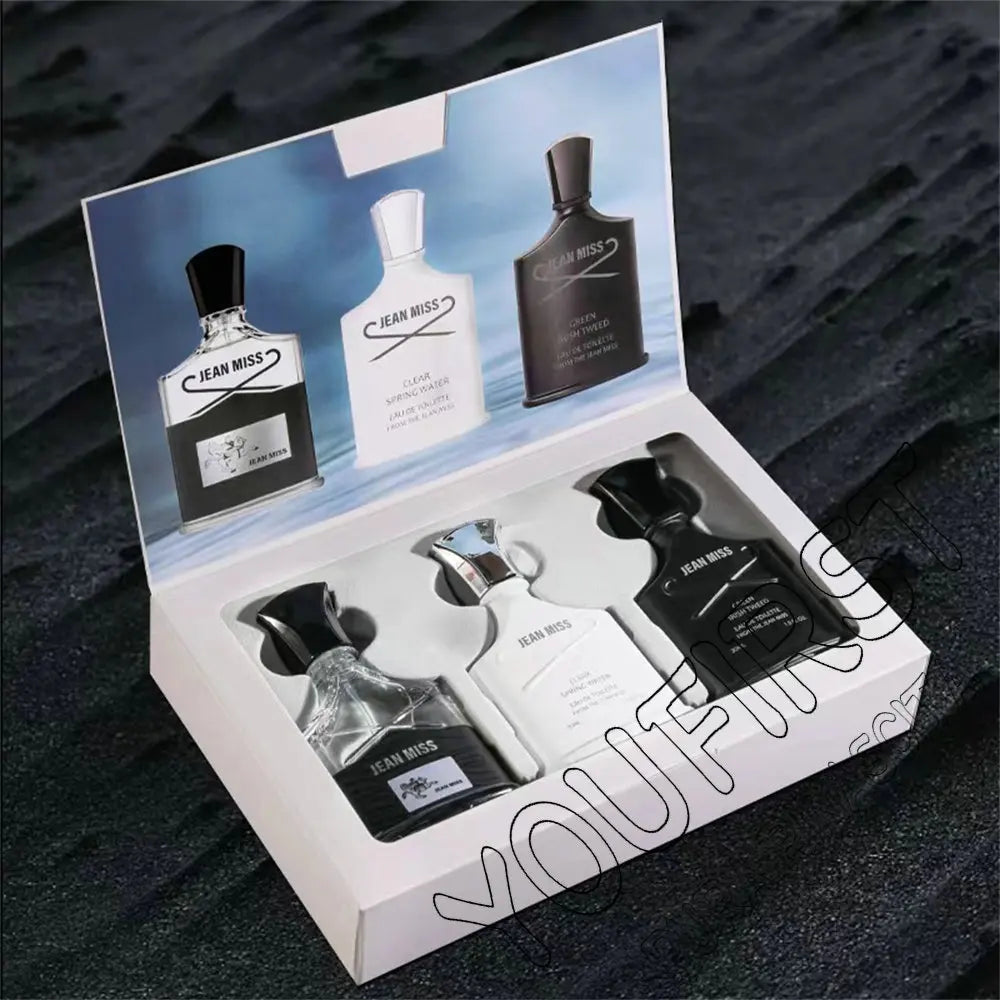 Fresh Natural 90ml Perfume Men Gift Box 3pcs Set Lasting Cologne Scent Perfumy Męskie Charming Man Perfumes Hombres Originales