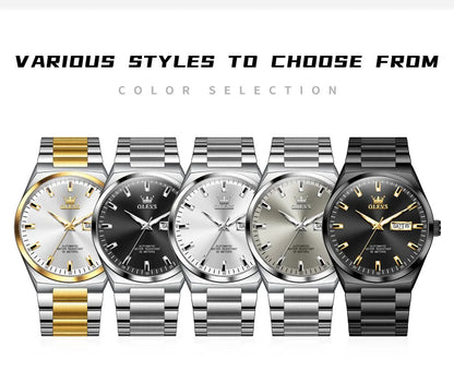 OLEVS 9907 Luxury Man Watch New Multi functional Simplicity Dual Calendar Original Full Automatic Mechanical Men's Wristwatches