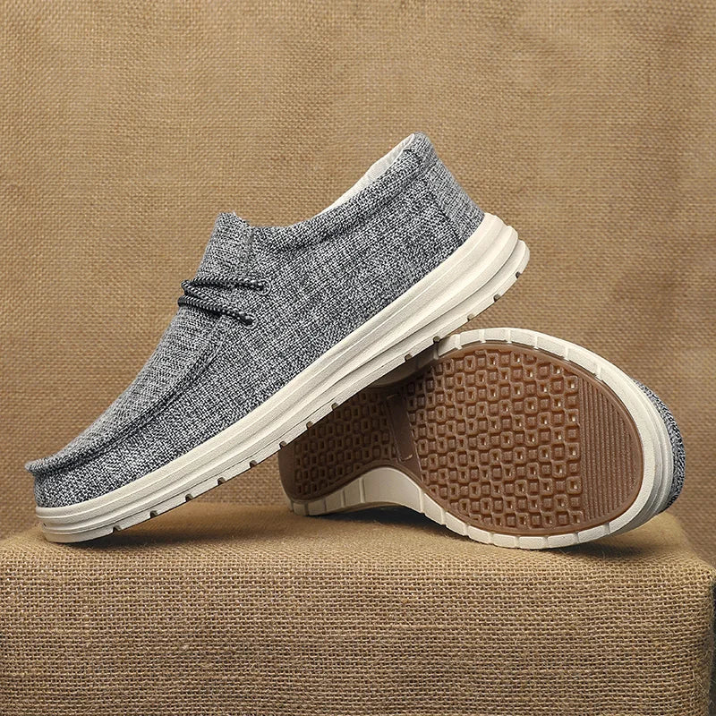 Autumn New Men Casual Shoes Rubber Sole Canvas Sneakers Men Flats Footwear Breathable And Soft Sport Shoes